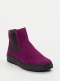 Semler – Chelsea Boots aus Veloursleder pflaume