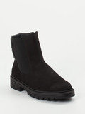 Solidus – Stiefelette aus Nubukleder in Schwarz