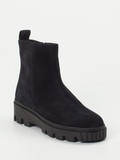 Gabor – Stiefeletten aus Veloursleder tiefschwarz