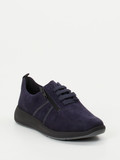 Solidus – Komfort-Sneaker aus Veloursleder dunkelblau