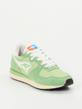 Kangaroos – Retro-Sneaker aus Veloursleder Pistaziengrün