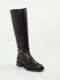 Tod's – Kniehohe Stiefel aus Kalbleder schwarz