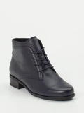Semler - Schnürstiefelette aus Kalbleder in blau