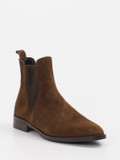 Andrea Puccini – Chelsea Boots aus Veloursleder braun