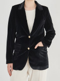 Katherina Loretta – Blazer aus Samt Schwarz