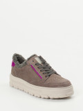 Paul Green – Sneaker aus Veloursleder in Taupe