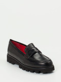 Pas de Rouge – Loafer aus Lammleder Schwarz