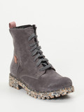 Josef Seibel – Schnürboots aus Veloursleder grau
