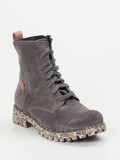 Josef Seibel – Schnürboots aus Veloursleder grau