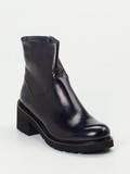 Konstantin Starke – Stiefelette aus Lammleder Tintenblau