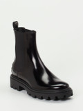 Tod's – Chelsea Boots aus Hochglanzleder Schwarz