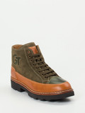 Galizio Torresi – Schnürboots aus Veloursleder olivgrün