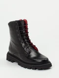 Pas de Rouge - Schnürstiefelette aus Lammleder