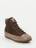 Candice Cooper – High-Top Sneaker aus Nubukleder braun