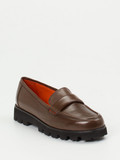 Pas de Rouge – Chunky Loafer aus Lammleder Braun