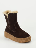 Werner – Stiefelette aus Nubukleder Dunkelbraun