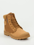 Palladium – Schnürboots aus Nubukleder in Camel