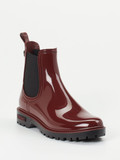 Verbenas – Chelsea Boots aus glänzendem Synthetik Bordeauxrot