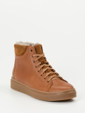 Ralph Harrison Country – High-Top Sneaker aus Fettleder Cognac