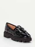 Andrea Puccini – Chunky Loafer aus Lackleder Schwarz