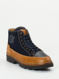 Galizio Torresi – Schnürboots aus Veloursleder Dunkelblau