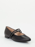 Paul Green – Mary Jane Flats aus Kalbleder Schwarz
