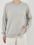 HURRAY – Pullover aus Feinstrick Hellgrau