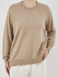 HURRAY – Feinstrickpullover aus Wolle braun