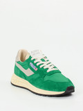 Autry – Retro-Sneaker aus Textil und Veloursleder grün