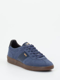 Boss – Sneaker aus Veloursleder Dunkelblau
