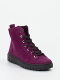 Semler - Schnürstiefelette aus Veloursleder