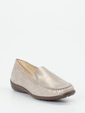 Waldläufer – Komfortslipper aus Metallicleder beige