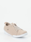 Andrea Conti – Sneaker aus Kalbleder in Beige