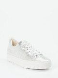 Paul Green – Sneaker aus Kalbleder silberfarben