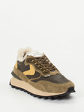 Voile Blanche – Winter-Sneaker aus Veloursleder Oliv