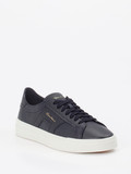 Santoni - Sneaker aus Kalbleder in blau