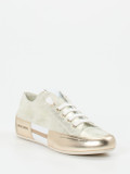 Candice Cooper – Sneaker aus Metallicleder goldfarben