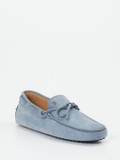 Tod's – Mokassin aus Nubukleder taubenblau