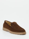 Tod's – Loafer aus Veloursleder in Braun