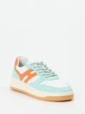 Hogan – Sneaker aus Kalbleder in Pastell-Türkis