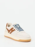 Hogan – Sneaker aus Kalbleder in Offwhite