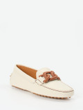 Tod's – Loafer aus Kalbleder in Cremeweiß
