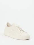 Santoni – Sneaker aus Kalbleder cremeweiß