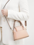 Marlon Firenze – Mini-Bag aus Kalbleder in Rosébeige