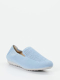 Semler – Komfort-Slipper aus Veloursleder hellblau