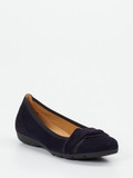 Gabor - Ballerina aus Veloursleder in blau