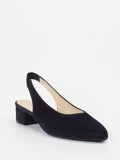 Gabor – Slingback-Pumps aus Veloursleder Dunkelblau