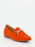 Gabor – Loafer aus Veloursleder in Orange