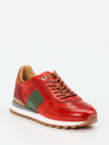 La Martina – Retro-Sneaker aus Kalbleder rot