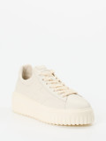 Hogan – Plateau-Sneaker aus Lammleder Cremeweiß